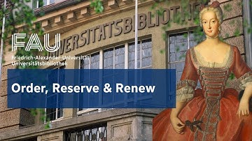 Order, reserve & renew items via the online catalogue