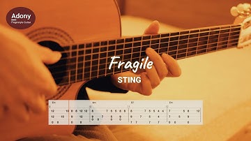 Fragile - STING [Free TAB] ( Fingerstyle Guitar Solo )