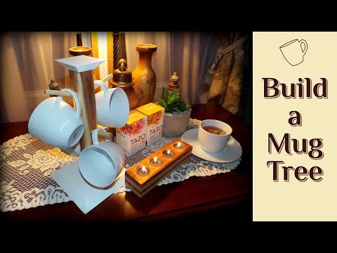 Coffee Mug Tree DIY | Home Decor | Organize Your Coffee Bar |Beginner Woodworking Projects to Sell