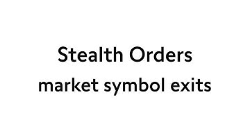 Metatrader Master Edition: Stealth Orders | Swissquote