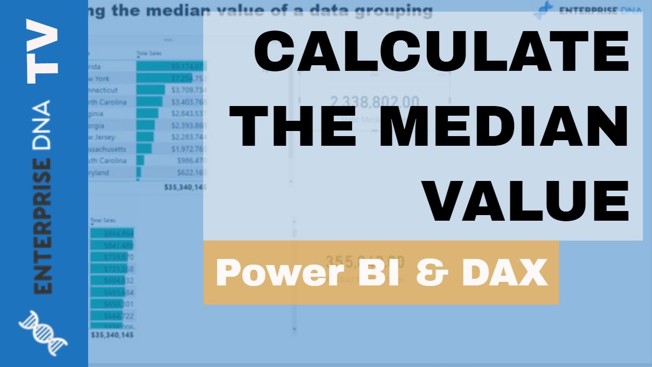 calculate the median value in power bi statistical analysis wdax