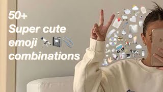 50  aesthetic super cute emoji combinations 🧦🐚🍂