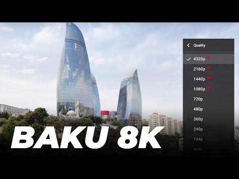 Baku in 8K | Mi 10 8K Video | İlk dəfə