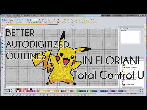 Floriani Total Control U - Beginners Trick for Autodigitizing Outlines