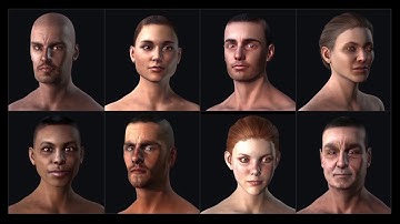 Universal 3D Head - Realistic Human 100
