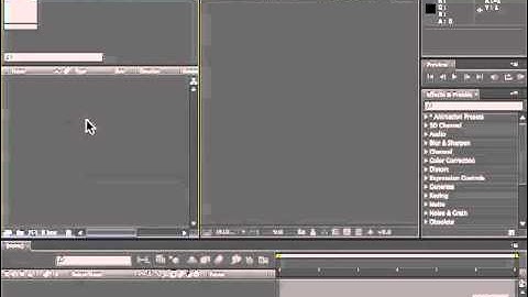 Adobe After Effects CS5 Tutorials - Footage, Import Movies Part No.1