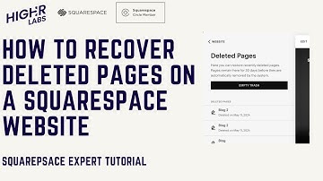 Recover Deleted Pages on Squarespace Website [Easy Tutorial]