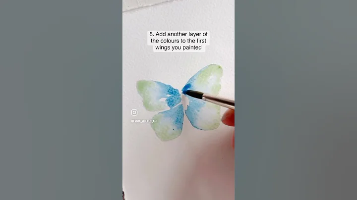 How to: Watercolour Butterfly #watercolourtutorial #artvideos #easywatercolorpaintingforbeginners