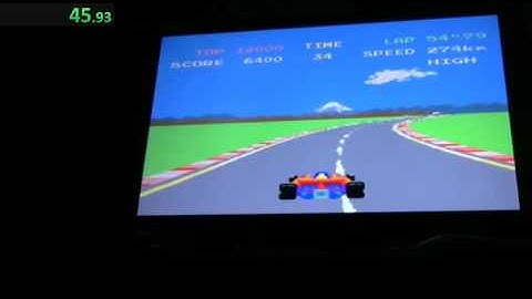 Pole Position High Score Speedrun in: 1:07