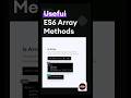 All Useful ES6 Array Methods Explained in 30 second 🚀 | JavaScript Array Methods Tutorial #arrays