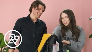 Esther Povitsky Searches A Male Model's Backpack | What's In Your Bag | Refinery29