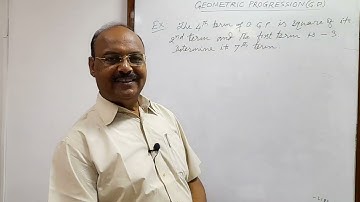 The 4th term of a G.P is square of its 2nd term and the first term is -3. Determine its 7th term