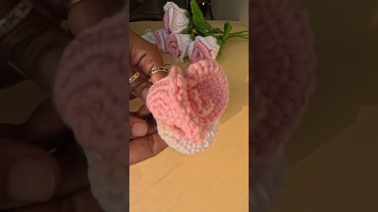 best crochet roses ever#crochet #rose #diy #handmade #crochetrose #art #trending