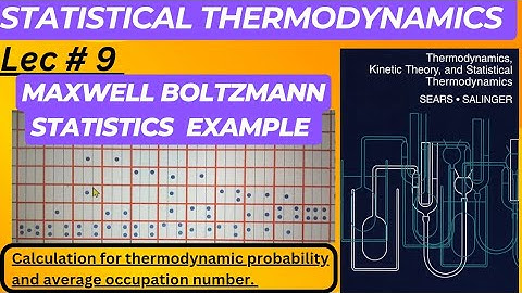 Maxwell-Boltzmann statistics example | Maxwell Boltzmann statistics problem | Statistical physics