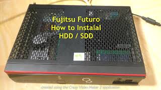 Fujitsu Futro S720 and similar P.C - How to Install HDD / SSD DISC DRIVE screenshot 4