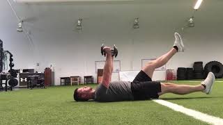 Straight Arm I Raise + Flutter Kick
