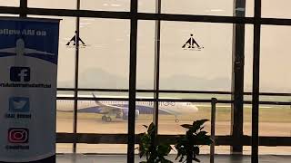 Airplane Moves Forward at Visakhapatnam Airport
