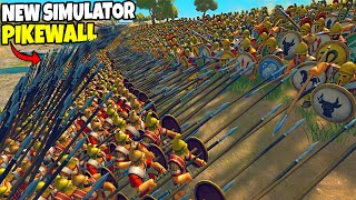 I built a Macedonian PHALANX PIKE WALL in this NEW Battle Simulator! - Stratagos