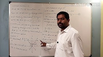 Lecture number 14  Pairs of straight line by Arun R Saubhage