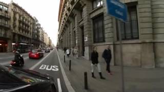 Taxi durch Barcelona Altstadt in 360 VR