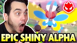 INSANE SHINY ALPHA REACTION! Shiny Alpha MOTHIM in Pokemon Legends Arceus!