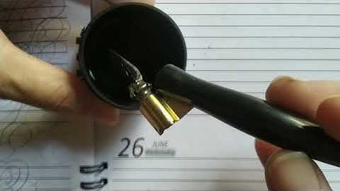 2. pointed pen calligraphy:setting and holding the oblique holder #calligarphy #oblique holder