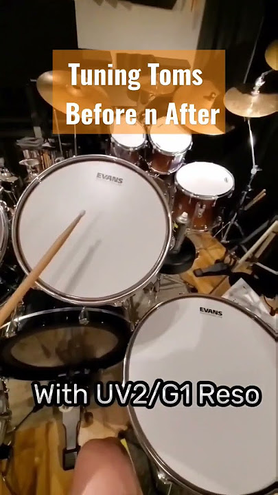Drum Tuning - Toms Before n After #drums #drumming #drumtuning