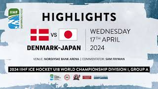 Denmark vs. Japan 2024 IIHF Ice Hockey U18 World Championships, Division 1A