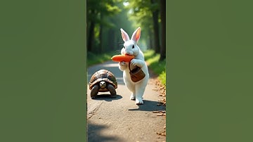 Rabbit vs Tortoise 🐢🐇  – Jungle Race Showdown! | Rabbit Wins with Speed  #funny #shorts #ai