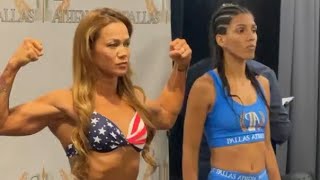 Andy Nguyen vs. Laura Fontoura - Weigh-in Face-Off - (PAWFC 1) - /r/WMMA