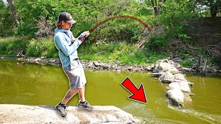 ONLY BIG FISH Live Beneath This DESTROYED DAM!!! (Incredible Find)