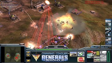 C&C Generals - Zero Hour: 1 vs. 7 - Laser vs. 7 Hard Air Force (Defcon 51 XL)