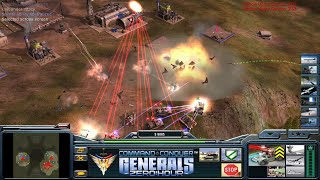 C&C Generals  Zero Hour: 1 vs. 7  Laser vs. 7 Hard Air Force (Defcon 51 XL)