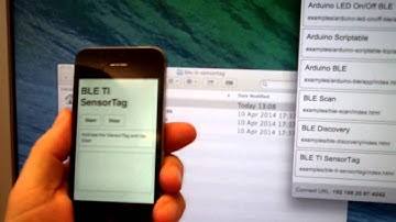 Evothings BLE TI Sensor Tag example app