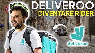 COME DIVENTARE un RIDER DELIVEROO GRATIS, ISCRIZIONE per il FOOD DELIVERY screenshot 3