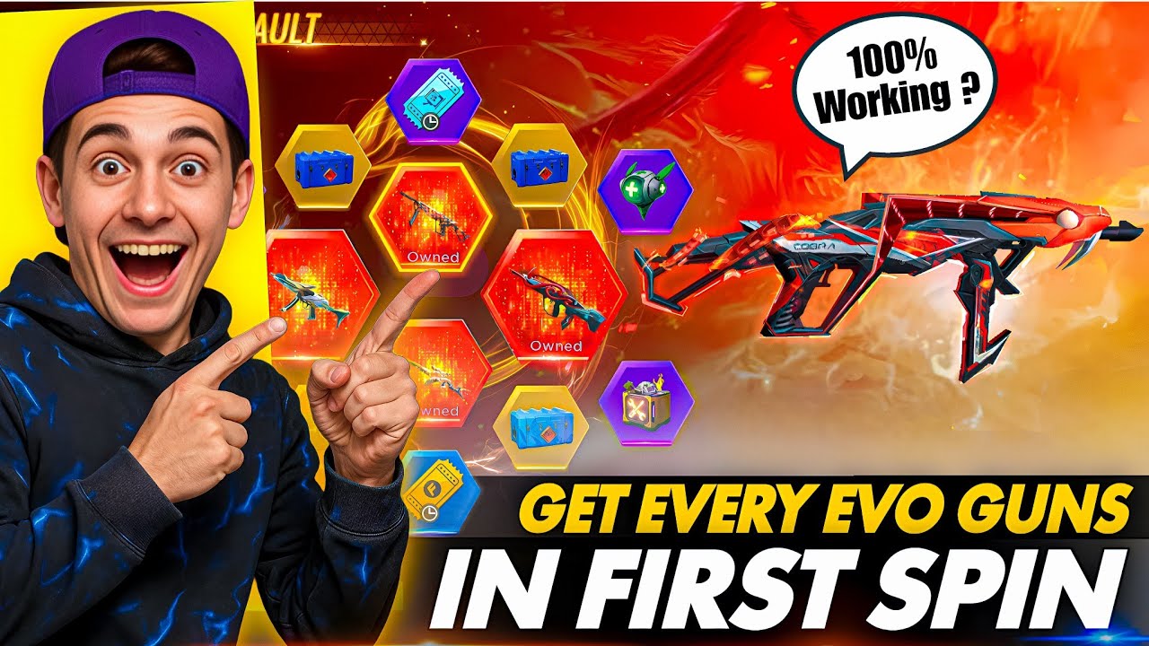 I Tried Top 5 Viral Trick Of Free Fire 😲 Get Evo Guns In Just First Spin ?😈 Nalla Free Fire