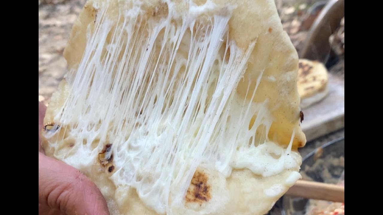 KAŞARLI LAVAŞ #shorts ???? DOĞADA EKMEK TARİFİ NASIL YAPILIR? TAVADA LAVAŞ BÖREK ????