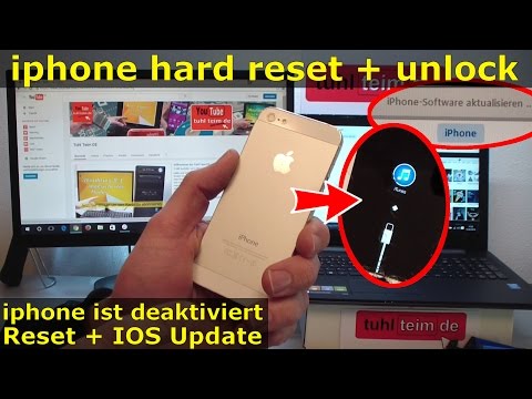iPhone Hard Reset deutsch - deaktiviertes iPhone ohne SIM zurücksetzen Update [English subtitles]