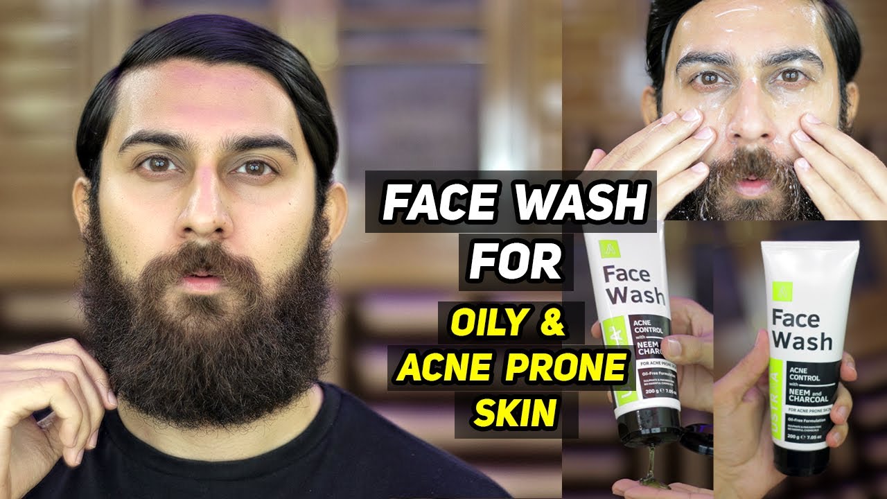 FACE WASH FOR OILY & ACNE PRONE SKIN Ustraa Neem & Charcoal Facewash