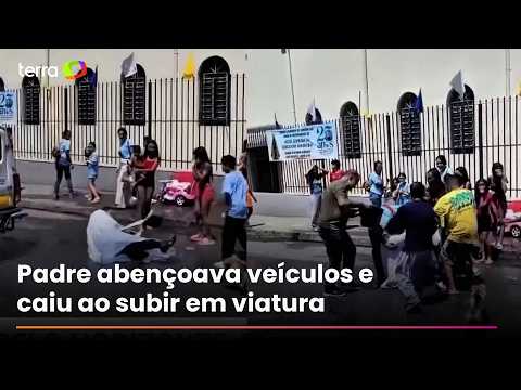 Padre cai ao se pendurar em viatura da Guarda Municipal de BH