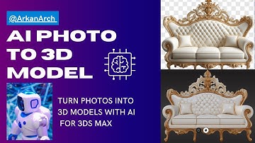 Convert Images to 3D Models for 3ds Max Using AI | Easy & Fast 3D Conversion 🚀