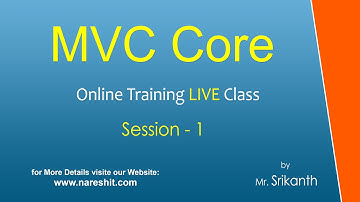 MVC Core Demo @ 7:40 AM (IST) by Mr.Srikanth from 31st March