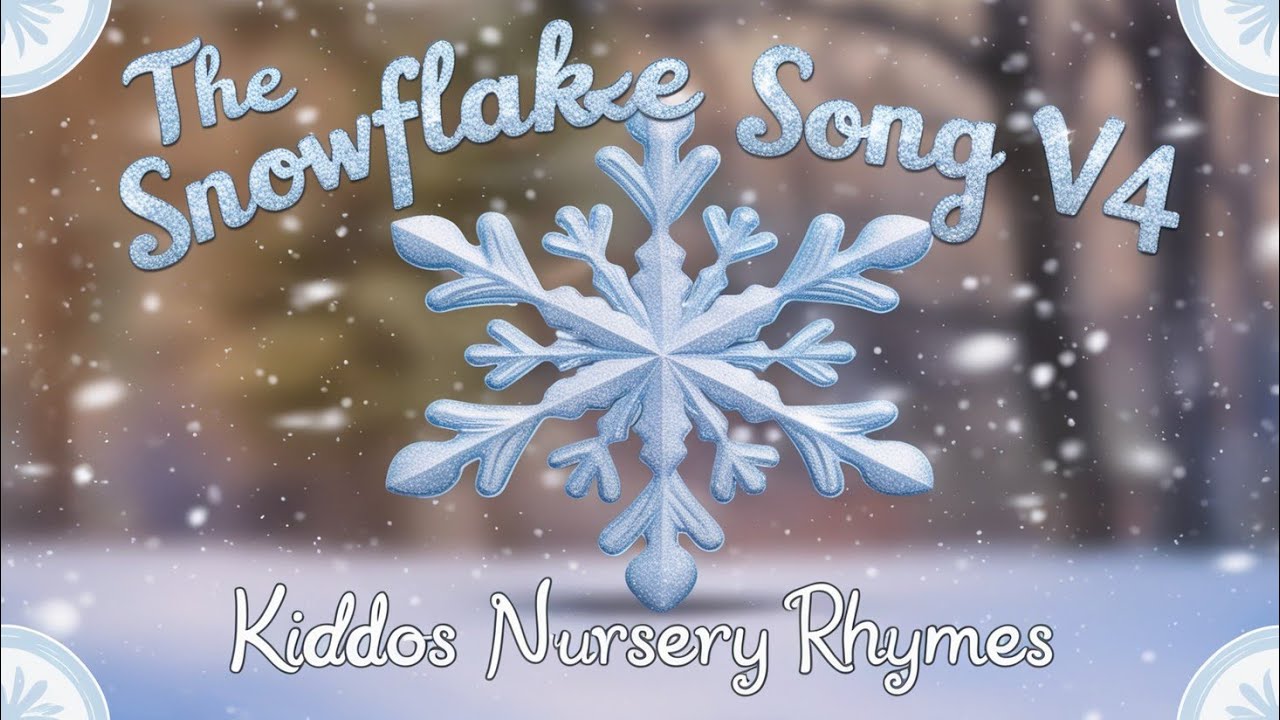 The Snowflake Song V4 | Kids' Song with Lyrics | Kiddos Nursery Rhymes ...