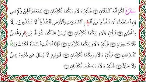 سورة الرحمن  برواية الدوري عن الكسائي ـ الشيخ عبدالرشيد صوفي