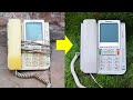 I Restored Old Panasonic Landline Phone - abandoned destroyed desk phone Restoration