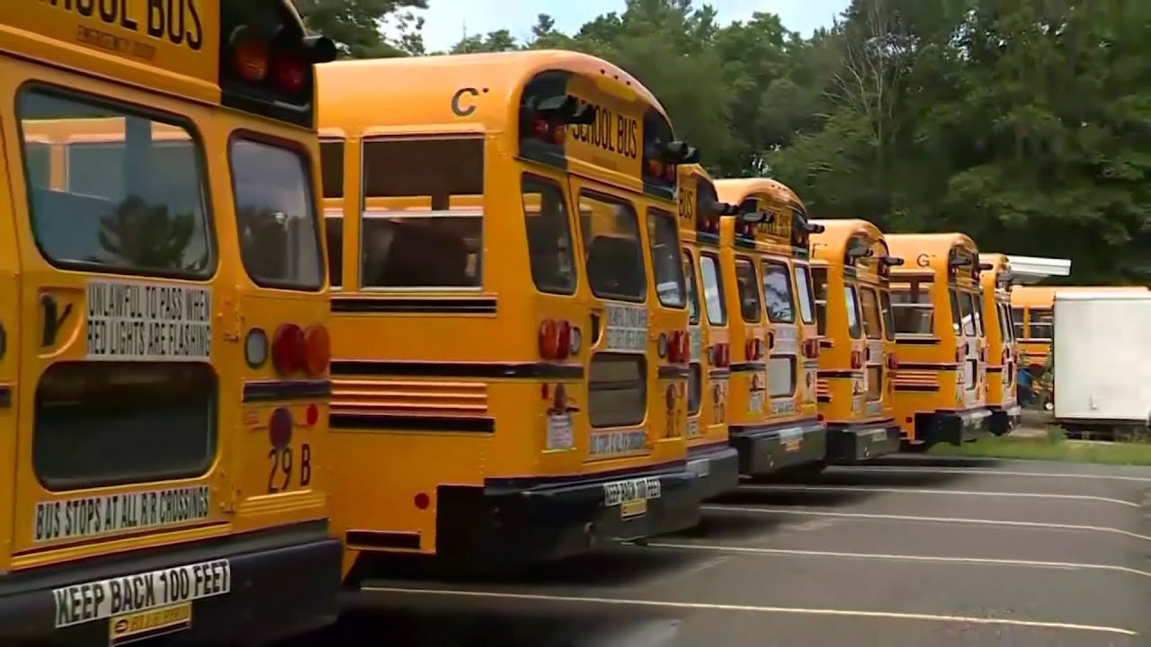 Framingham alerts families of school bus driver shortage - YouTube