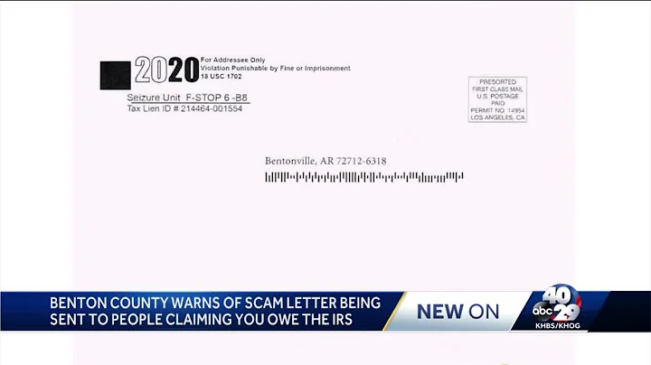 Benton County warns of fake “IRS” letter scam