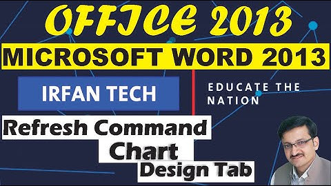 Link the Chart and Automatically Update MS Word File | Refresh data Command in MS Word