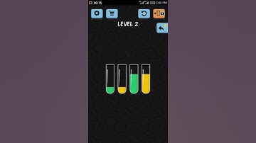 Water Color Sort Level 1 Solution