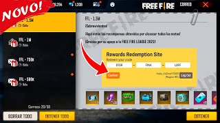 CODIGUIN FF 2021: Código Free Fire infinito da LBFF 6 no Rewards